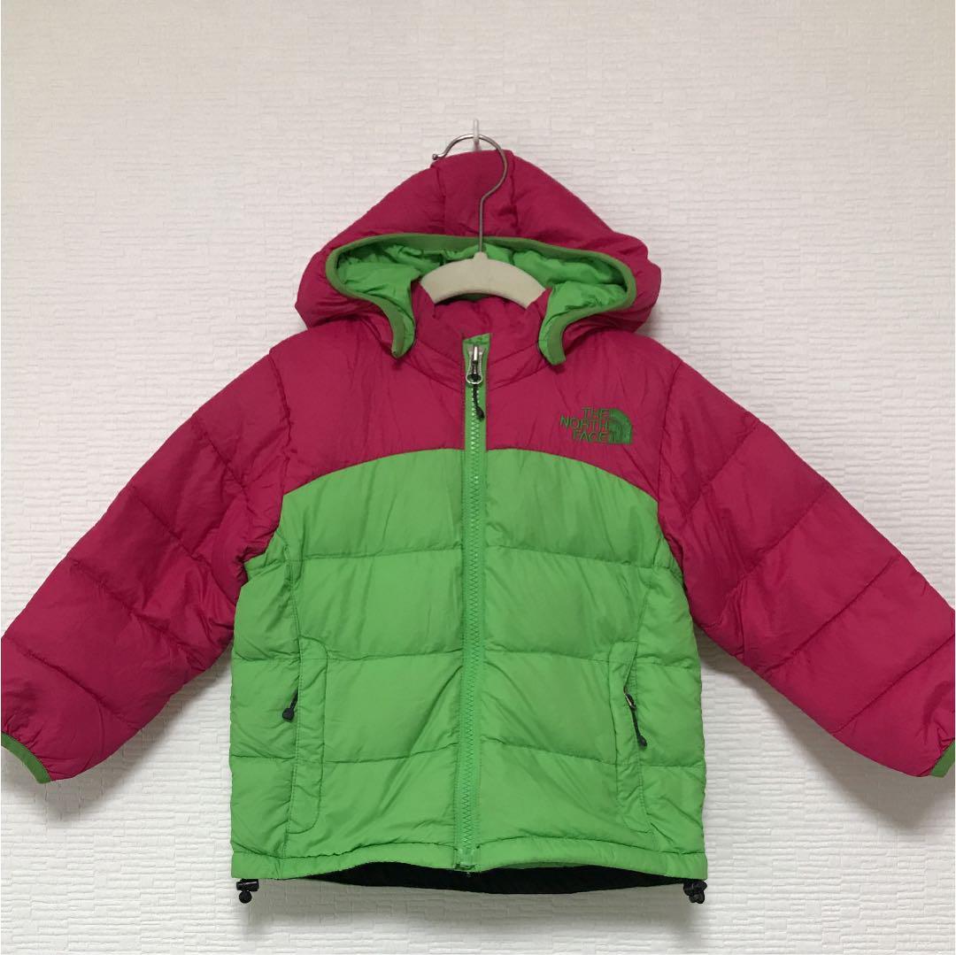 * The North Face down jacket Parker outer Kids 90cm* child THE NORTH FACE hood 