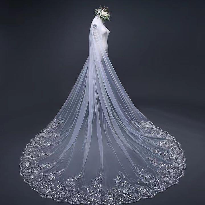  wedding veil 3m long wedding veil 4/16