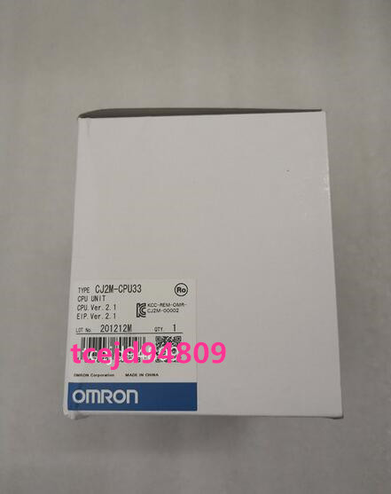 超歓迎された】 新品 OMRON/オムロン 保証付き CPUユニット CJ2M-CPU33