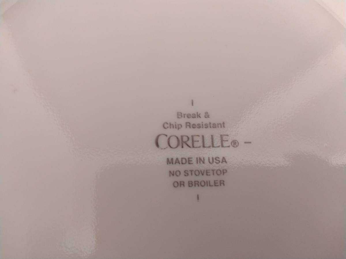 新品未使用 コレール CORELLE プレート 丸大皿 26cm 2枚 丸皿 17cm 6枚 USA ハート 8枚セット カントリーコテージ 洋食器 アメリカ製の画像3