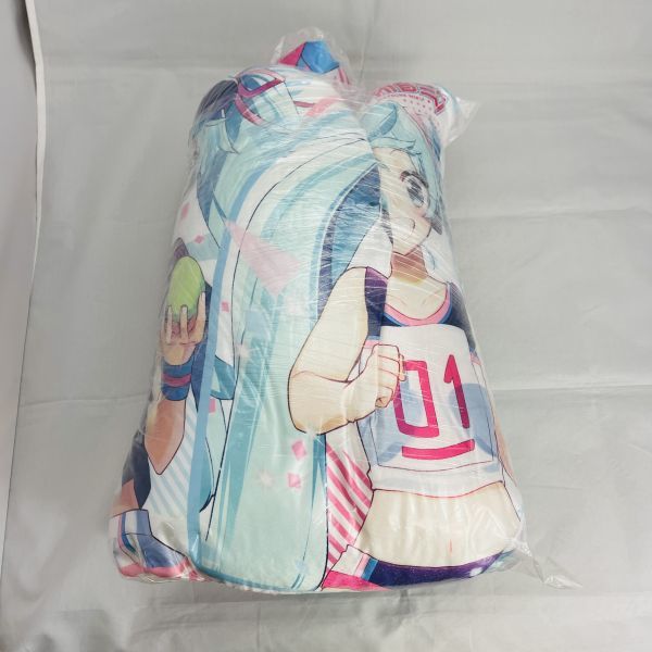 ◆新品◆ HATSUNE MIKU throw pillows size約90x45cm 初音ミク ロングクッション スポーツver 初音 ミク 未来 VOCALOID ボカロ figureの画像2