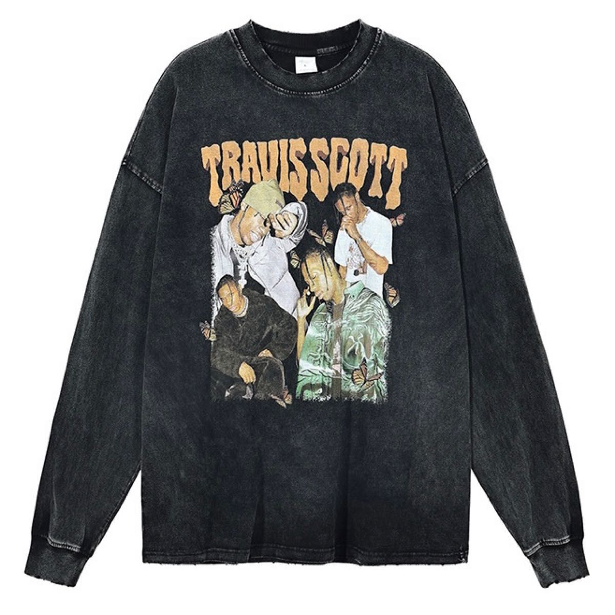 TRAVIS SCOTT トラヴィススコット ロンT RAP 長袖 Tシャツ TRAVIS SCOTT トラヴィススコット ロンT RAP 長袖 Tシャツ