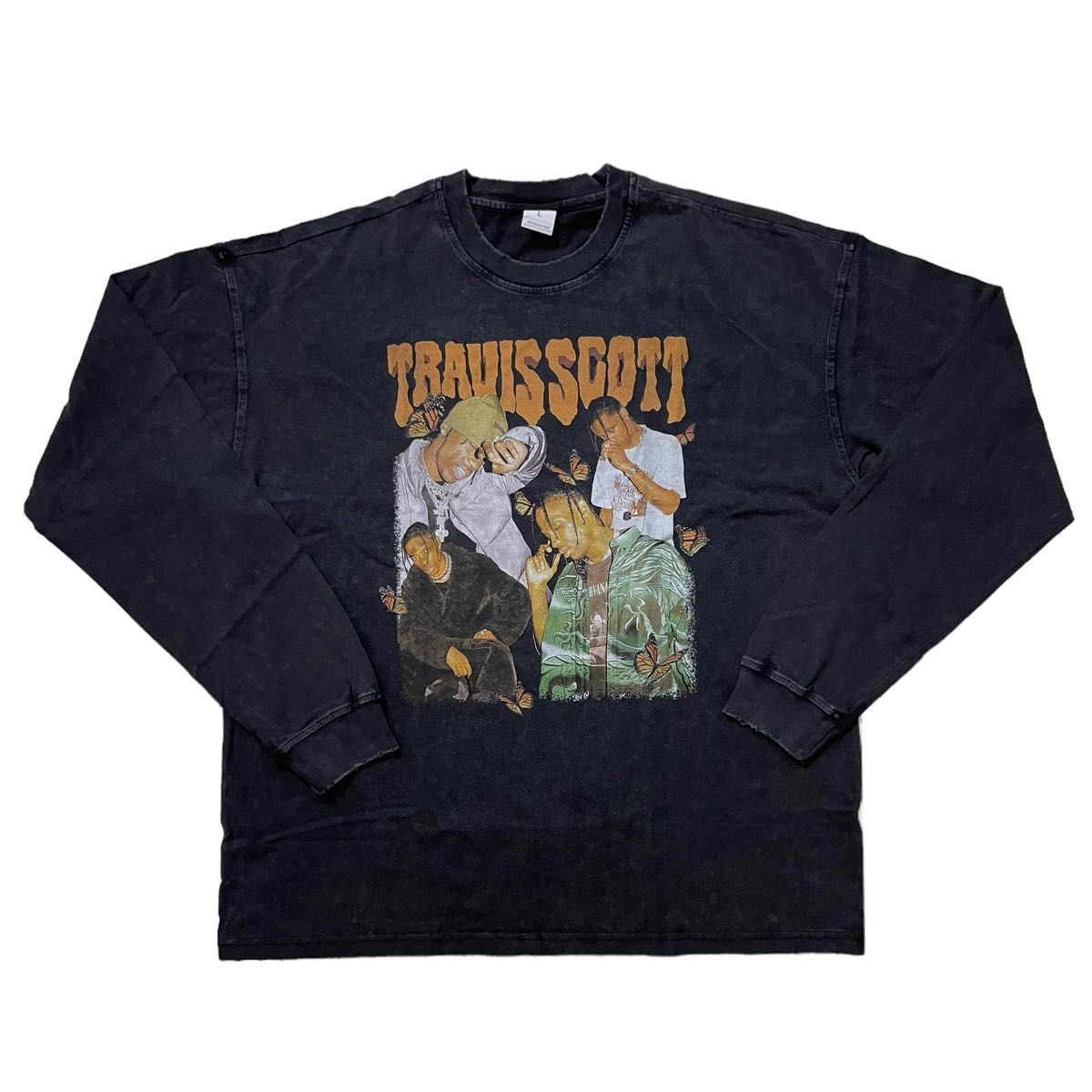 TRAVIS SCOTT トラヴィススコット ロンT RAP 長袖 Tシャツ TRAVIS SCOTT トラヴィススコット ロンT RAP 長袖 Tシャツ