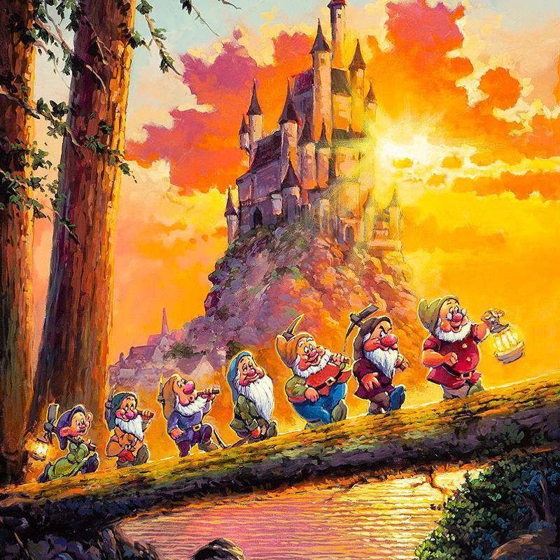 Disney Fine Art ディズニーファインアート 白雪姫 七人の小人 限定 