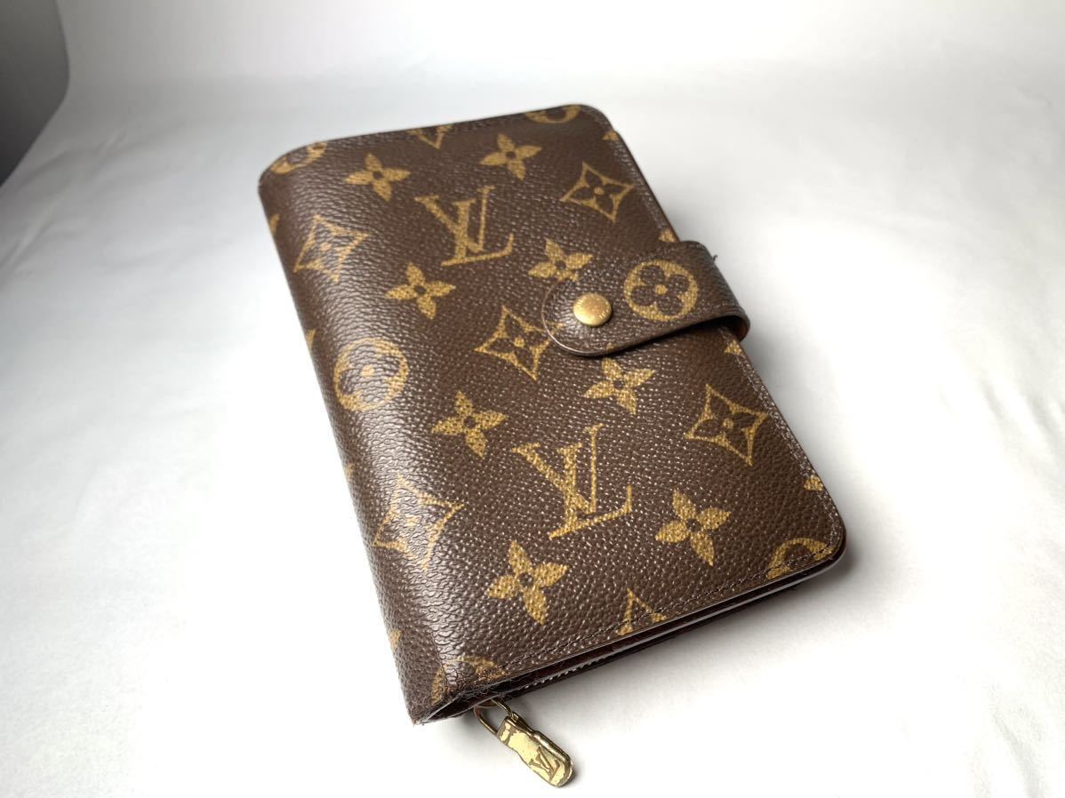 D 1円 美品 LOUIS VUITTON ルイヴィトン モノグラム ポルトパピエ