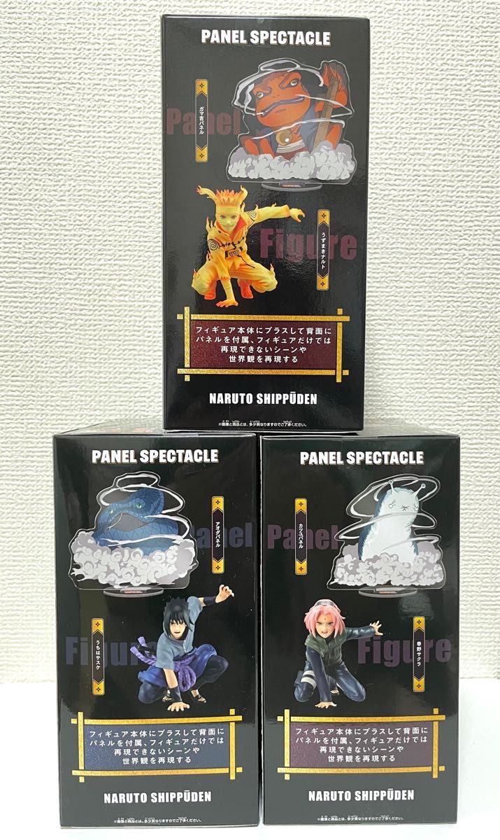 NARUTO-ナルト-疾風伝　PANEL SPECTACLE  〜新たなる三竦み〜　フィギュア　ナルト　サスケ　サクラ　