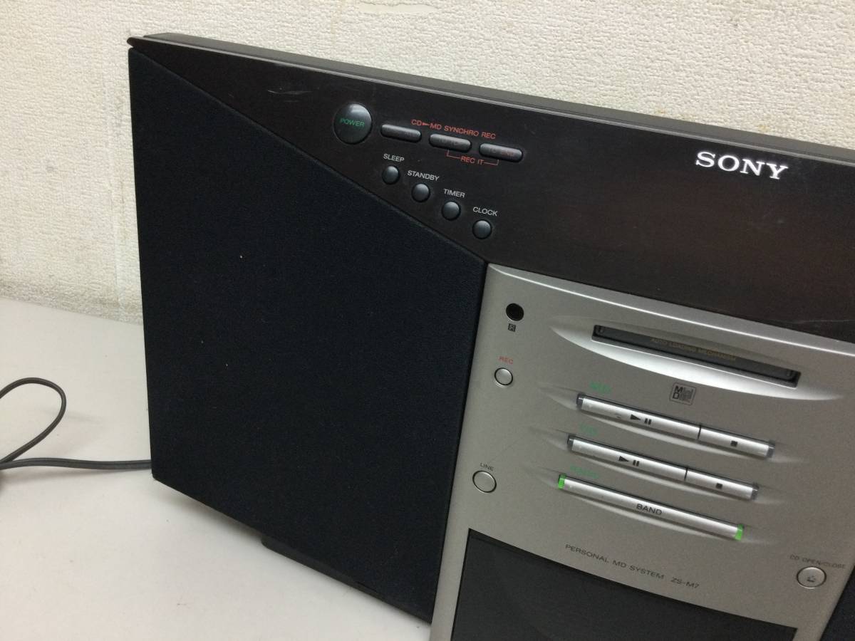 SONY ソニー MDIO パーソナルMDシステム ZS-M7 CD MD ラジオ ラジカセ_画像4