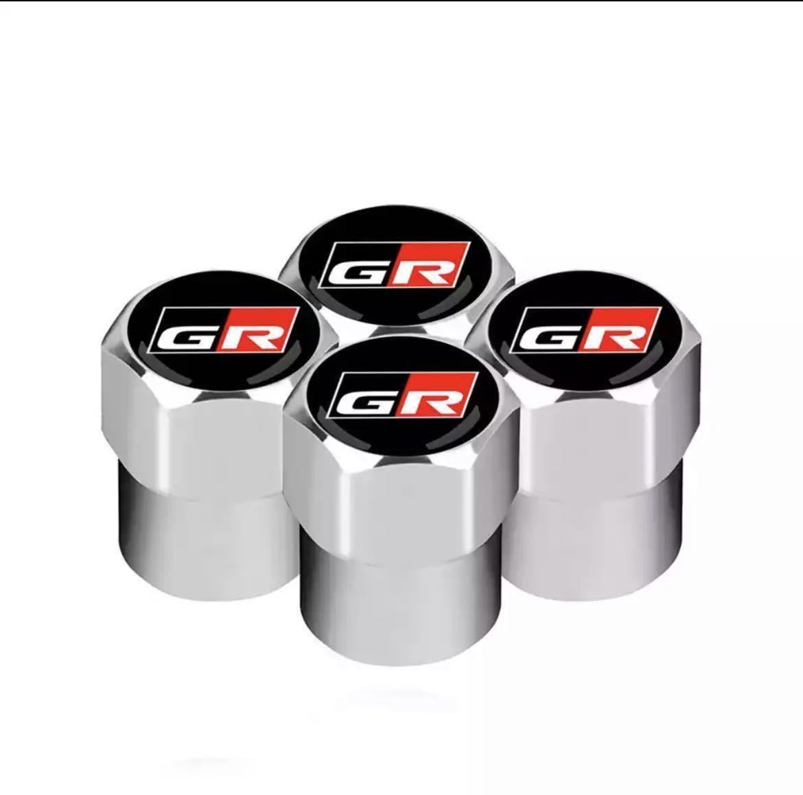 トヨタ GR Gazoo Racing (ガズーレーシング） エアーバルブキャップ ヤリス、86 、スープラ　タイヤホイール　エアバルブキャップ…_画像1