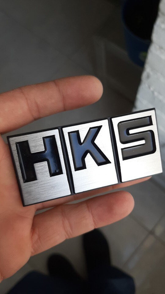 【送料込】HKS 3Dエンブレムプレート(文字：赤) 4 縦3.6cm×横7.9cm アルミ製 チューニング カスタム エッチ・ケー・エス_画像5