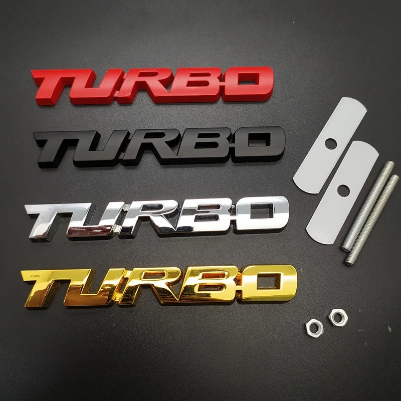 【送料込】TURBO 3Dエンブレム(Fグリル用) ゴールド　金属製 ターボ車 HKS IHI ギャレット トラスト　_画像3