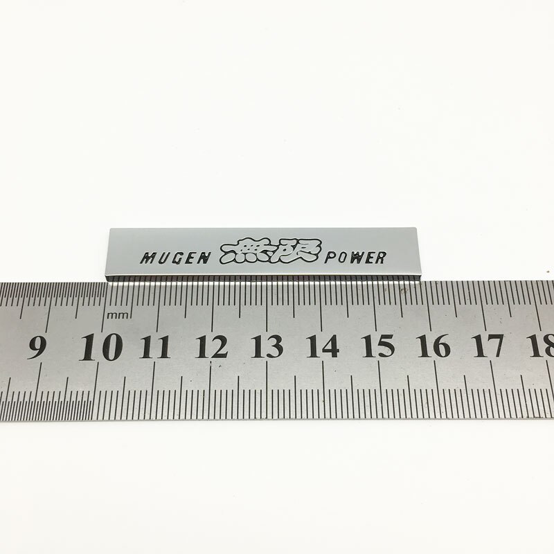 【送料込】MUGEN 無限 POWER エンブレム 2枚組 ミニサイズ 縦1.0cm×横6.0cm 金属製 HONDA 無限_画像3