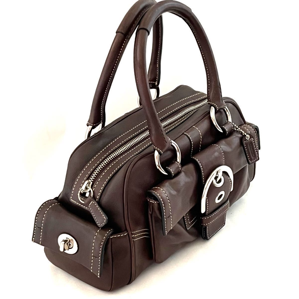 COACH コーチ ミニボストンバッグ ソーホー サッチェル レザー COACH コーチ ミニボストンバッグ ソーホー サッチェル レザー