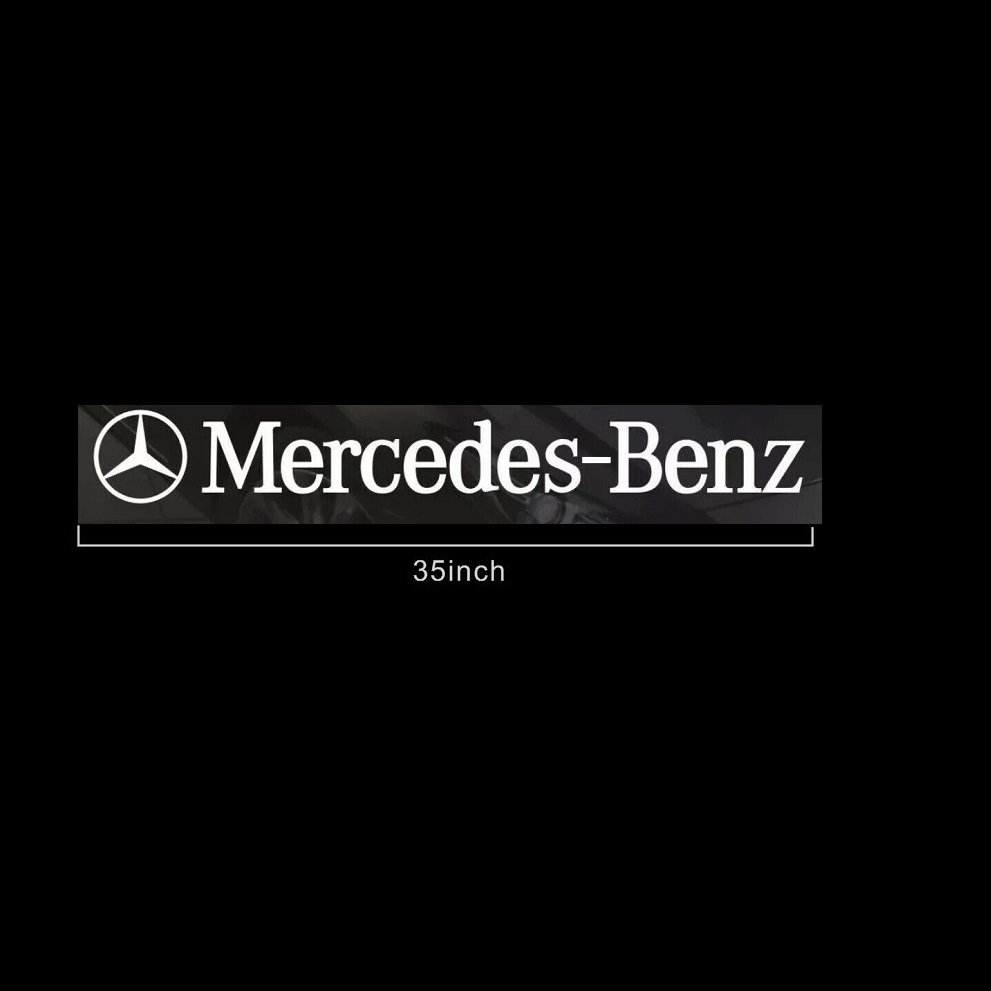 35 дюймовый Mercedes Benz Mercedes Benz AMG окно защита переводная картинка стикер белый 90cm g