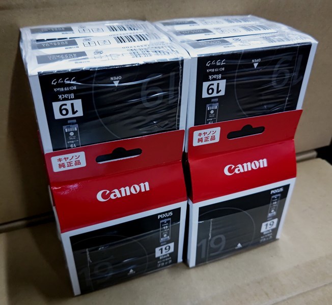 新品　キャノン / CANON 純正 BCI-19 BK 12個 (取付期限 2024/01) 　　安心の純正品　　　売り切り　　!!_画像1