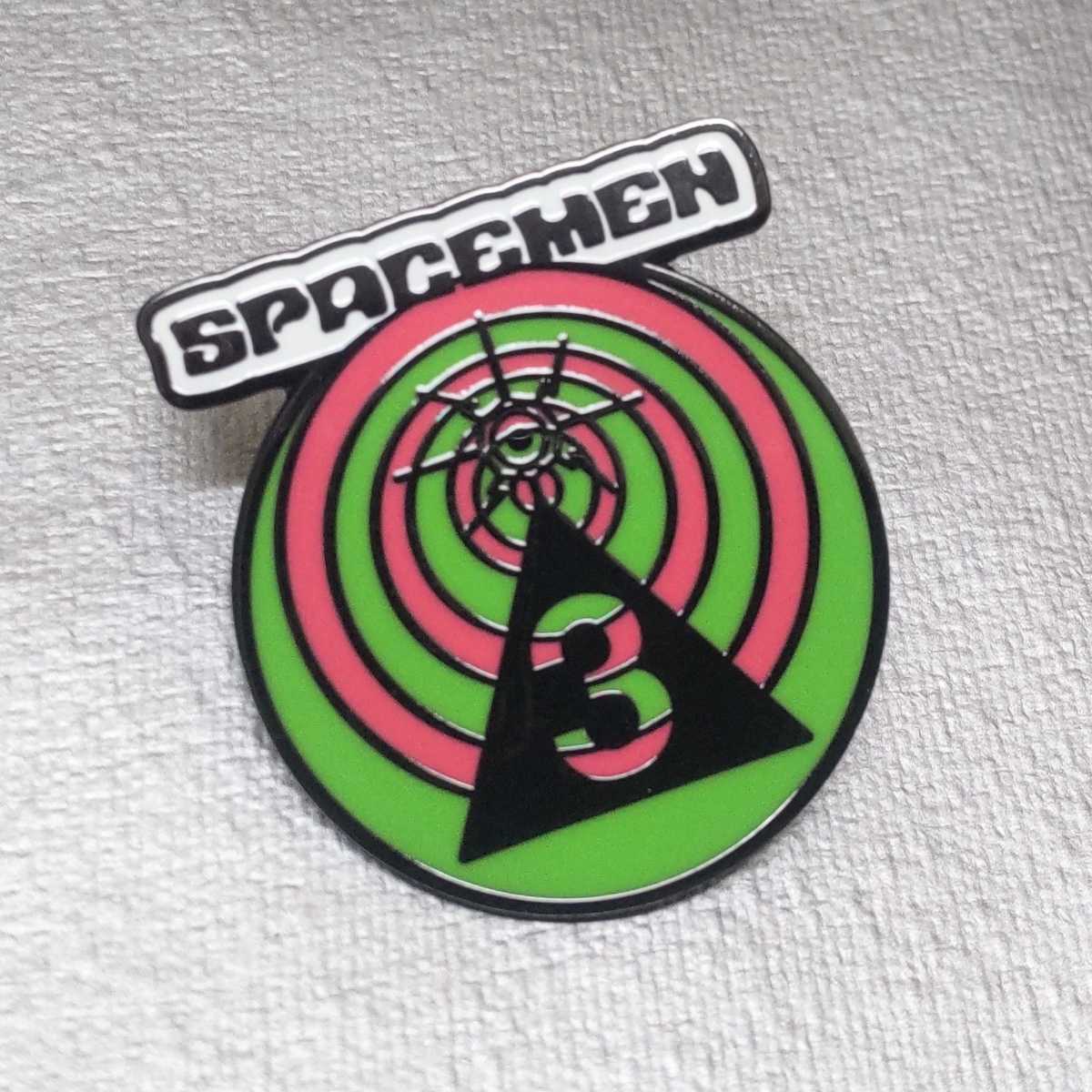 SPACEMEN3 ピンバッジ■ピンズ ロゴ 放射 スペースメン3 SPECTRUM EOR スペクトラム スピリチュアライズド マイブラ シューゲイザー_画像1