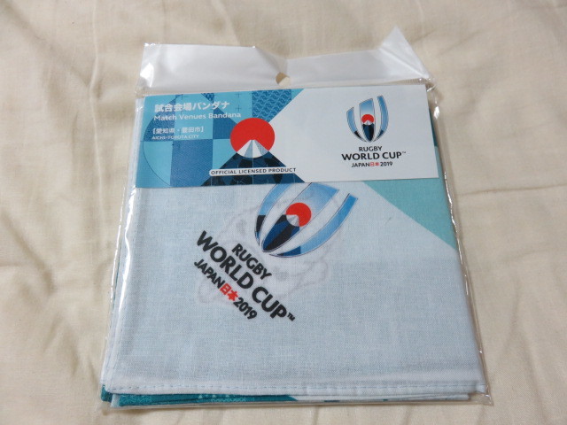 RUGBY ラグビー WORLD CUP ワールドカップ JAPAN 日本 Match Venues Bandana 試合会場 バンダナ オフィシャル 公式 愛知県 未開封 未使用 6_画像1