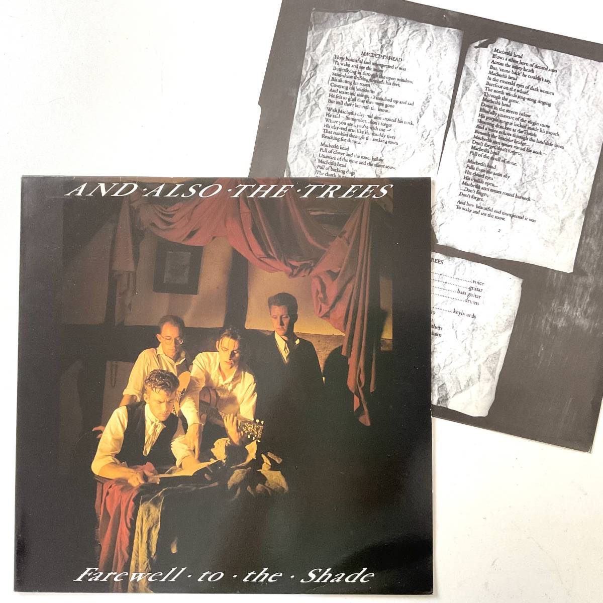 UK original 1989 AND ALSO THE TREES Farewell To The Shade Reflex Records LEX10 レコード LP w/inner New Wave Indie Rock Post Punk_画像1