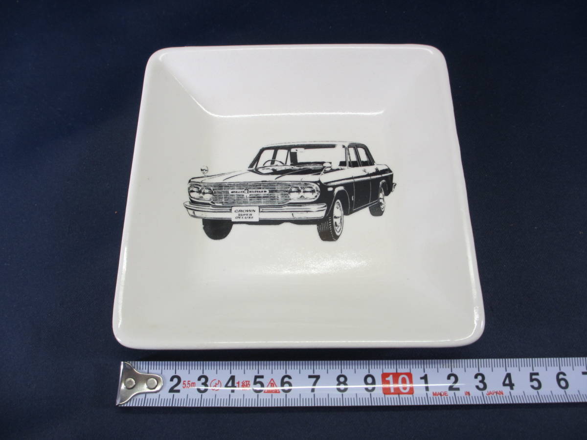 G39* Toyota 1960 годы. Crown super Deluxe *. тарелка plate * старый машина Novelty подлинная вещь * античный CROWN*