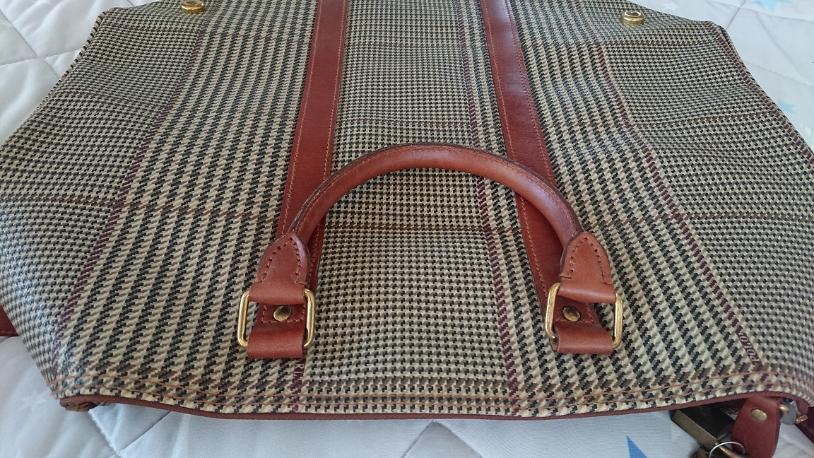 [ new goods unused ] Polo Ralph Lauren Boston bag RALPH LAUREN * Glenn check * 90 period Vintage * traveling bag 