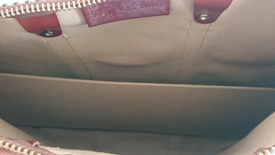 [ new goods unused ] Polo Ralph Lauren Boston bag RALPH LAUREN * Glenn check * 90 period Vintage * traveling bag 