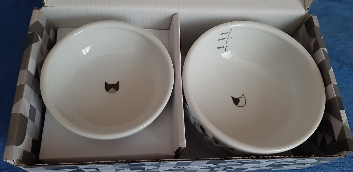  limitation design * cat . water bo Wolf -do bowl happy dining gift set 
