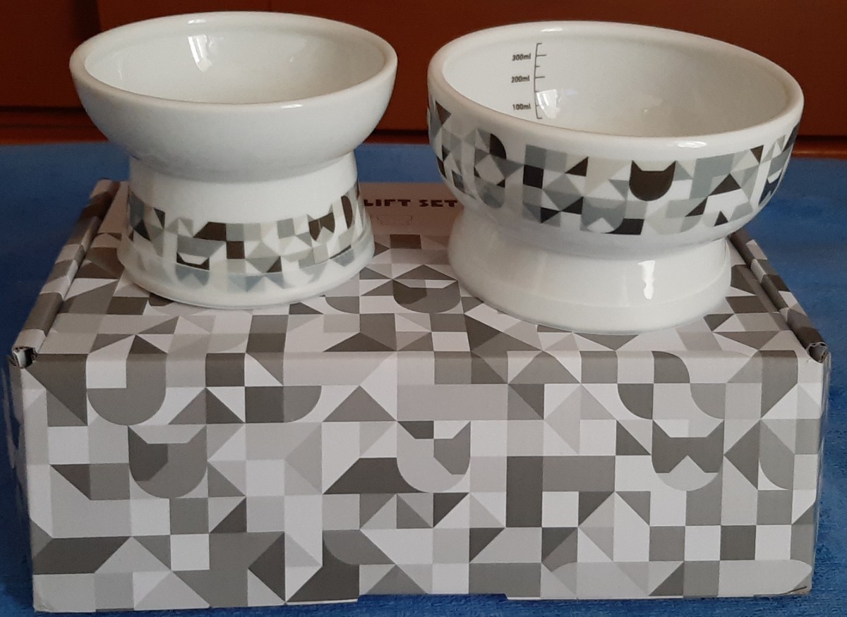  limitation design * cat . water bo Wolf -do bowl happy dining gift set 