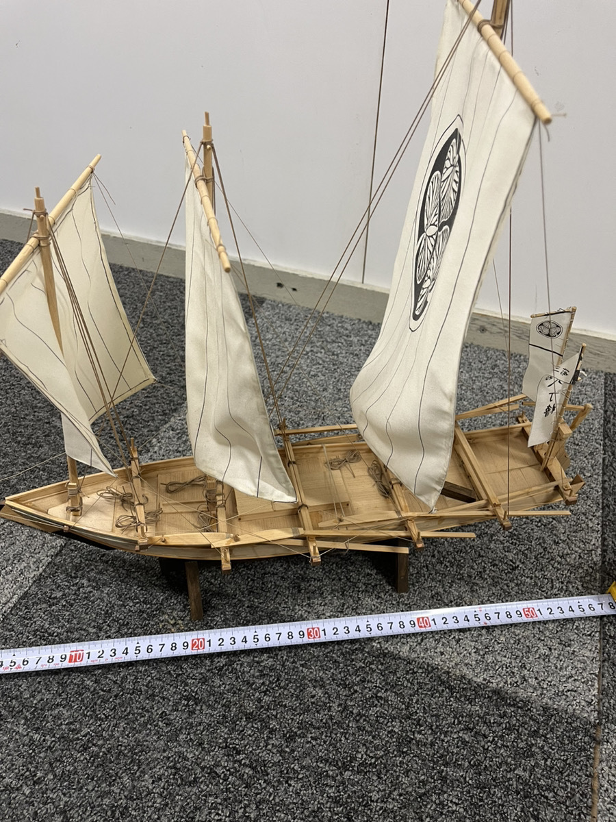 木製和船 八丁櫓徳川軍船 完成品 引き取り限定 d
