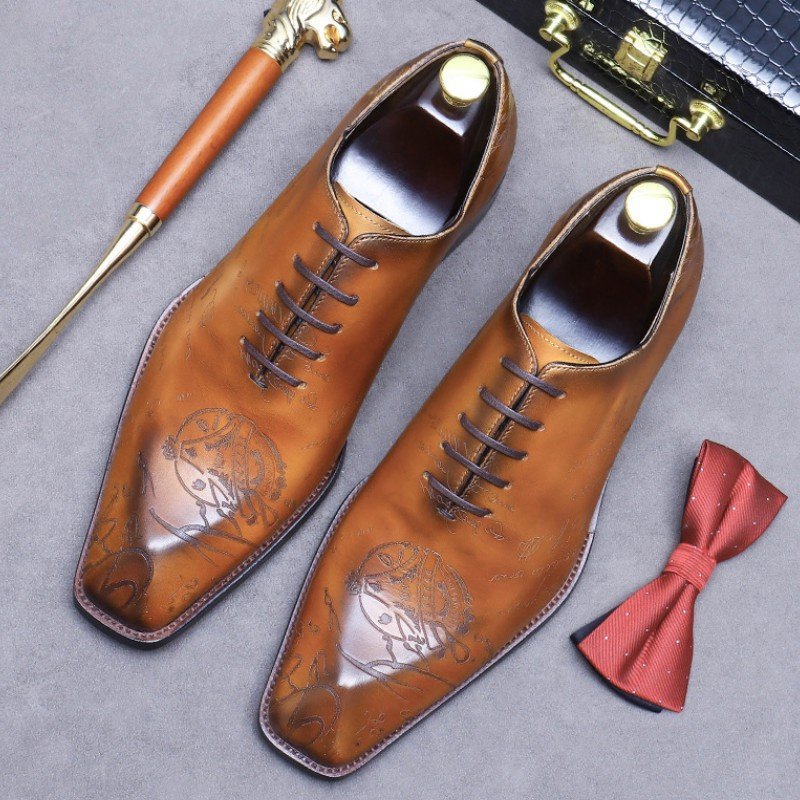 最も 革靴 紳士靴 レザーシューズ 本革 手塗仕上げ 職人手作り 新作