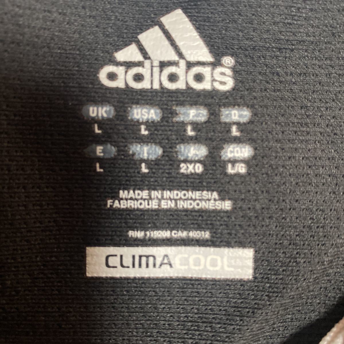 k14 adidas длинный рукав спорт рубашка размер 2xo надпись Indonesia производства 