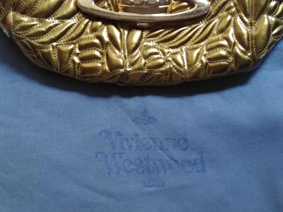  rare Vivienne westwood MAN waist bag body bag pouch Gold o-b storage bag Vintage rare 
