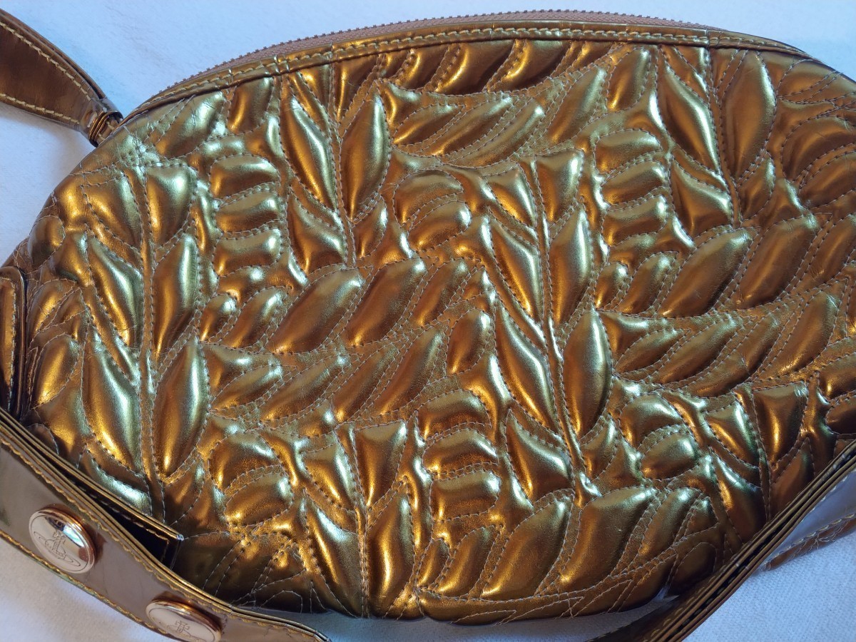  rare Vivienne westwood MAN waist bag body bag pouch Gold o-b storage bag Vintage rare 