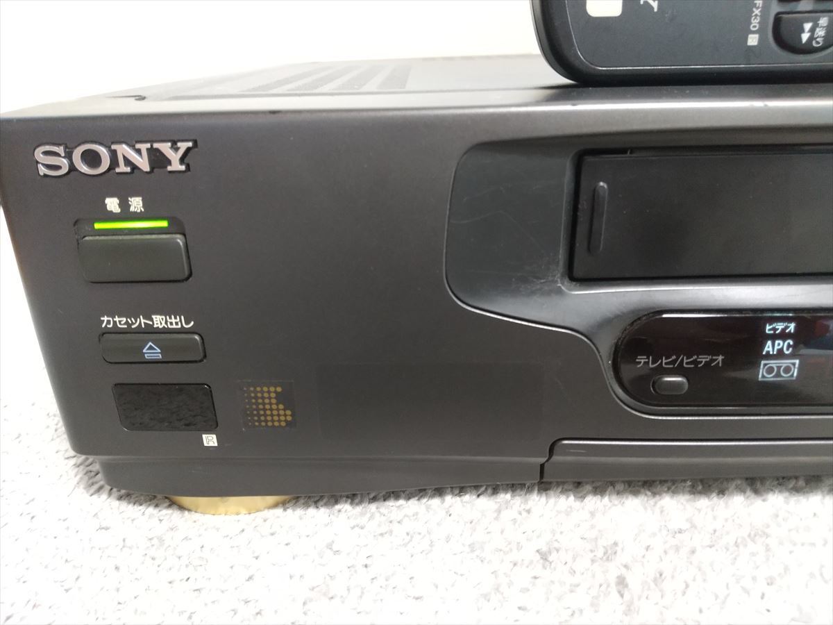 SONY　VHSビデオデッキ　SLV-FX30　リモコン付動作品_画像4