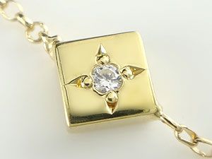 18金ピアス メンズ 片耳ピアス キュービックジルコニア ロングピアス トリロジー イエローゴールドk18 18k チェーン_画像2