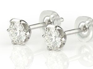 ピアス プラチナ ピアス ペア ダイヤモンド 一粒鑑定書付 ダイヤモンド SIクラス 大粒 0.50ct スタッドピアス ダイヤ レディース_画像2