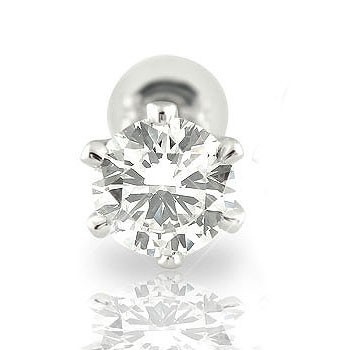 ピアス プラチナ 鑑定書付 片耳ピアス ダイヤモンド ピアス 一粒 プラチナ ダイヤモンド 0.50ｃｔ VSクラス ダイヤ pt900 宝石