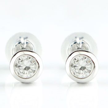 鑑定済】ダイヤモンド 0.2ct / プラチナ スタッドピアス-