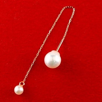 同梱不可】 ピアス パールピアス アメリカンピアス 18k ピンクゴールド