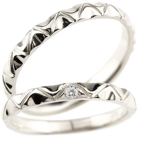 ペアリング ペア 安い 結婚指輪 2本セット マリッジリング キュービックジルコニア シルバー925 アンティーク 結婚式 メンズ