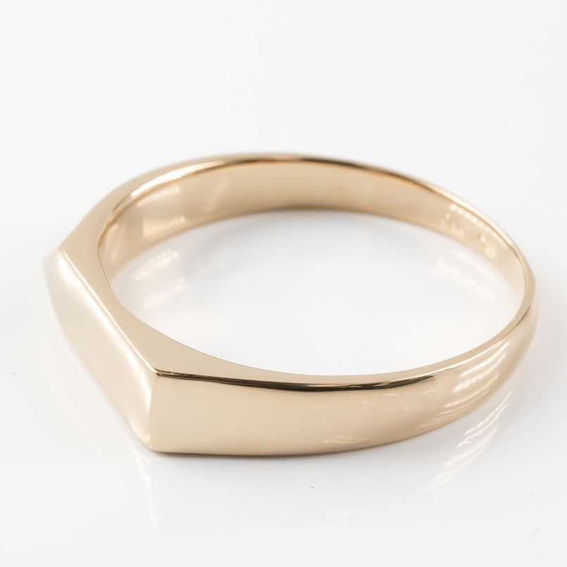 婚約指輪 安い 18金 リング ゴールド 印台 レディース 指輪 地金 ピンクゴールドk18 エンゲージリング ピンキーリング リング 女性_画像2