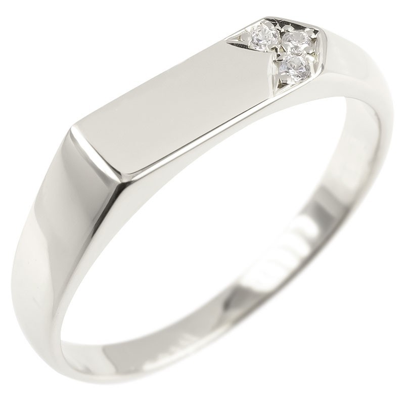 婚約指輪 ダイヤ 安い プラチナ リング 印台 ダイヤモンド 指輪 pt900 エンゲージリング ピンキーリング リング トレジャーハンター