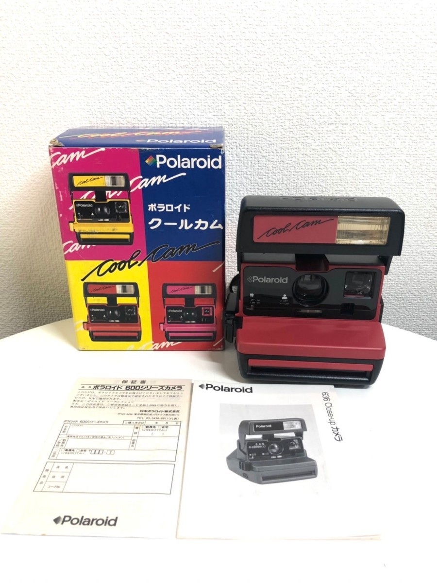 レトロ】Polaroid ポラロイドカメラ クールカム レッド 636 Close-up