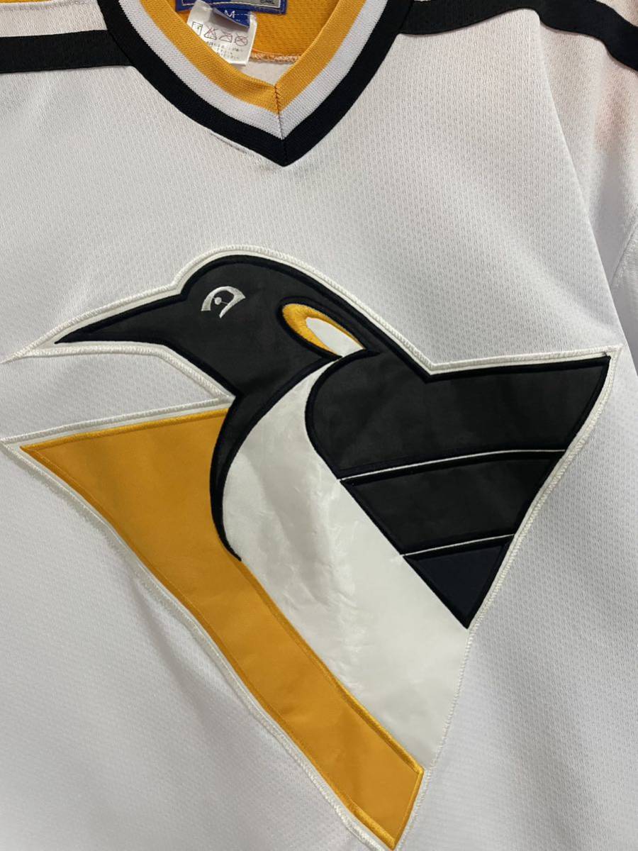 スターター STARTER NHL ピッツバーグ ペンギンズ ゲームシャツ ラッパー chance着用_画像2