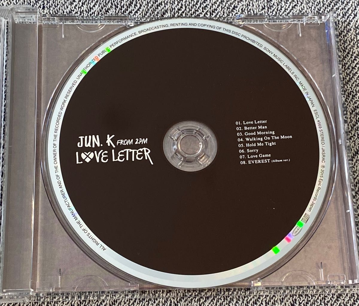 2PM CD/JUN.K(From 2PM)  LOVE  LETTER（初回生産限定盤Ｂ） 