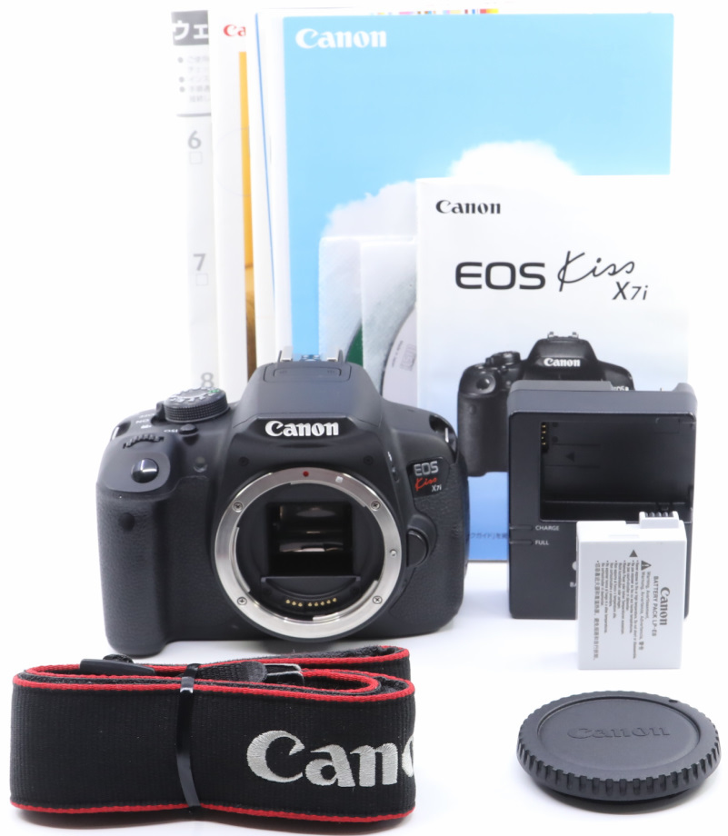 ＜良品＞ Canon デジタル一眼レフカメラ EOS Kiss X7i ボディ シャッター回数わずか12420枚！