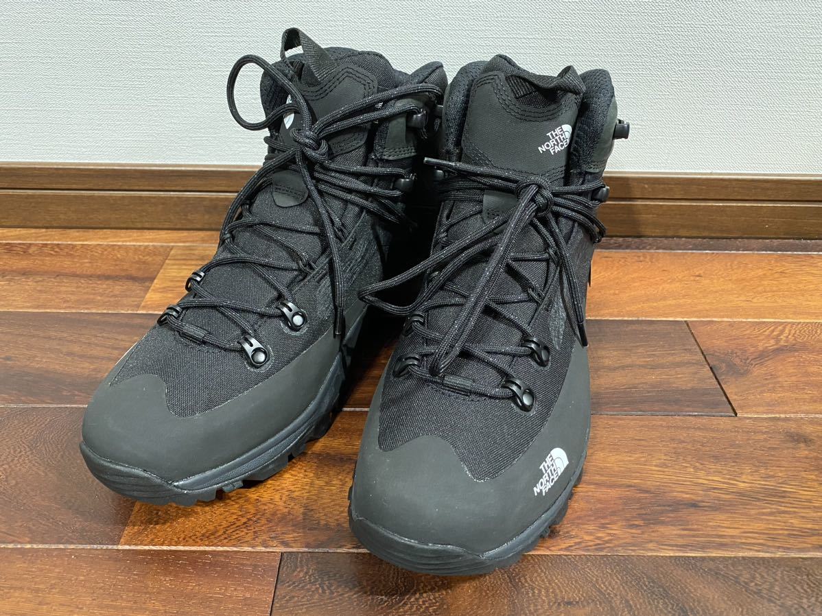 ★ 23AW ノースフェイス THE NORTH FACE トレッキングシューズ size28 ブラック 新品未使用タグ付 Vibram 靴 NF52321 Creston Hike Mid WP