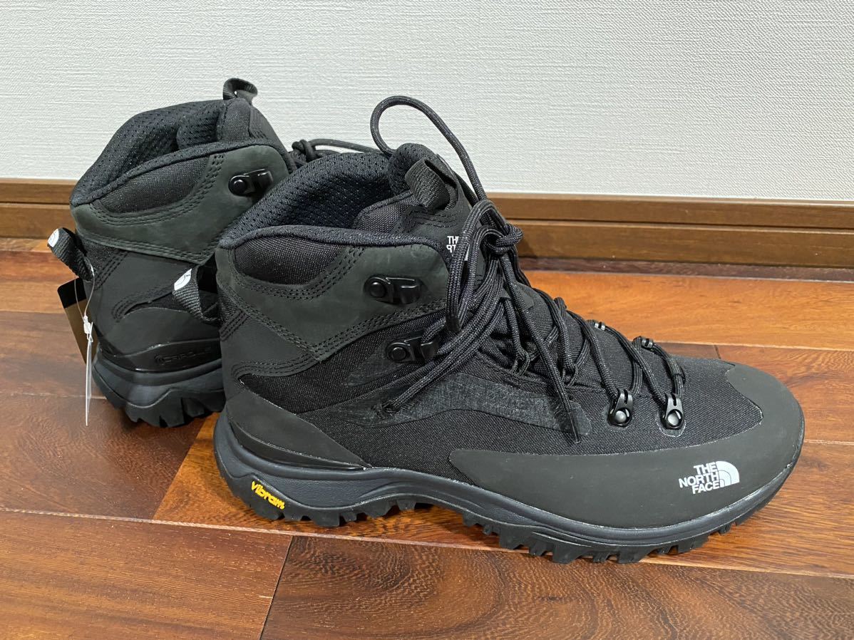 ★ 23AW ノースフェイス THE NORTH FACE トレッキングシューズ size28 ブラック 新品未使用タグ付 Vibram 靴 NF52321 Creston Hike Mid WP