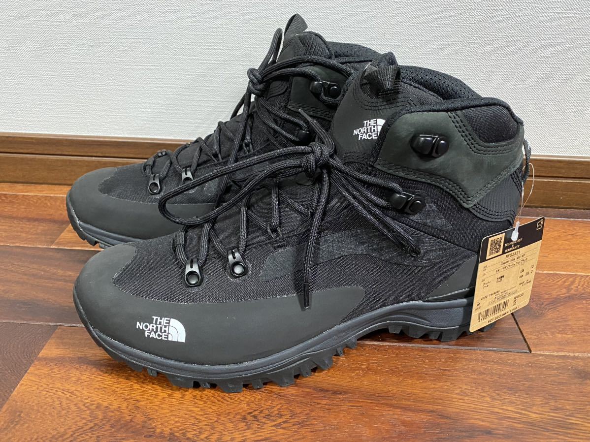 ★ 23AW ノースフェイス THE NORTH FACE トレッキングシューズ size28 ブラック 新品未使用タグ付 Vibram 靴 NF52321 Creston Hike Mid WP