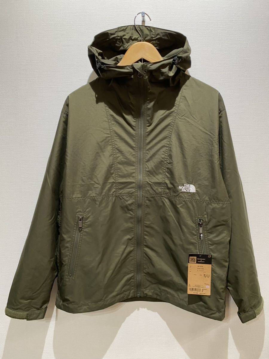 ★ THE NORTH FACE ノースフェイス コンパクトジャケット sizeM グリーンカーキ 新品未使用タグ付 マウンテンパーカー パッカブル_画像1