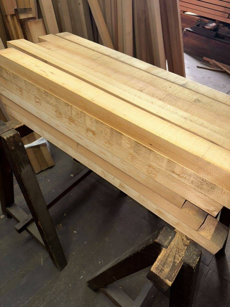 木曽ひのき角材 柾目赤身 70〜85cm×6.0cm程度×3.5cm程度 15本