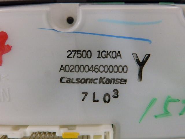 セレナ DBA-C25 ACスイッチ/エアコンパネル MR20DE QX1 27500-1GK0A 231534_画像3